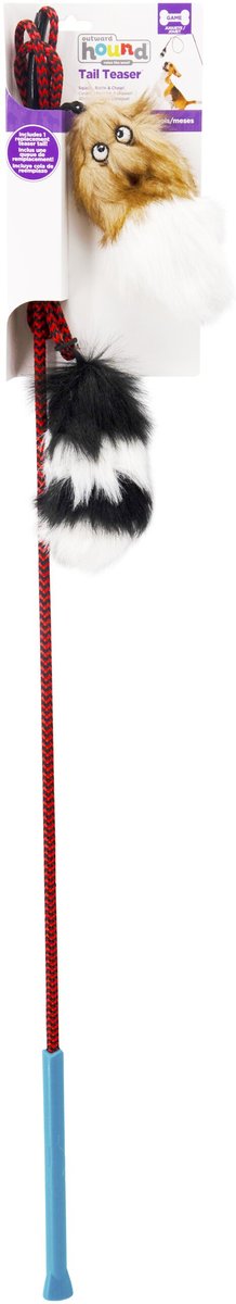 Outward Hound Tail Teaser with Refill Dog Teaser Toy