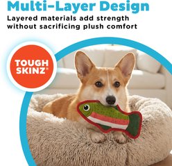 Outward Hound Trout Tough Skinz Dog Toy with Jumbo Squeaker, 9.5-in slide 2 of 7