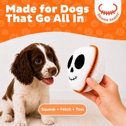 Outward Hound Xtreme Seamz Halloween Skull Dog Toy slide 2 of 7