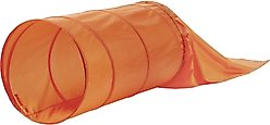 Outward Hound Zip & Zoom Closed Tunnel Chute Attachment with Metal Stakes Dog Agility Kit, Orange