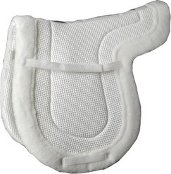 Ovation AirFlow Hunter Horse Saddle Pad, White, 17 to 17.5-in