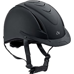 Ovation Deluxe Schooler Helmet, Black-Blk Vents, Medium/Large