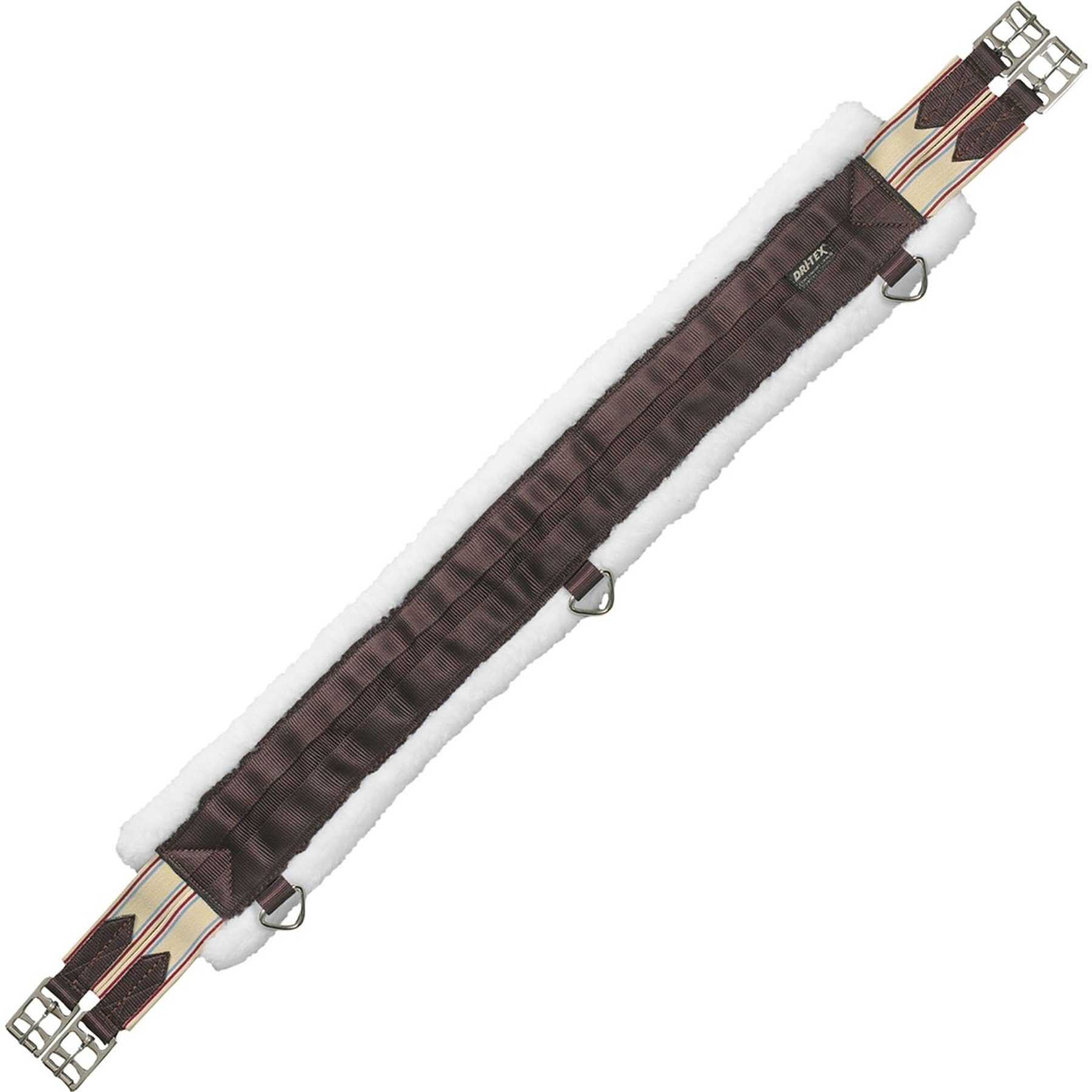Ovation Dry-Tex Equilizer Horse Girth, Brown, 36-in