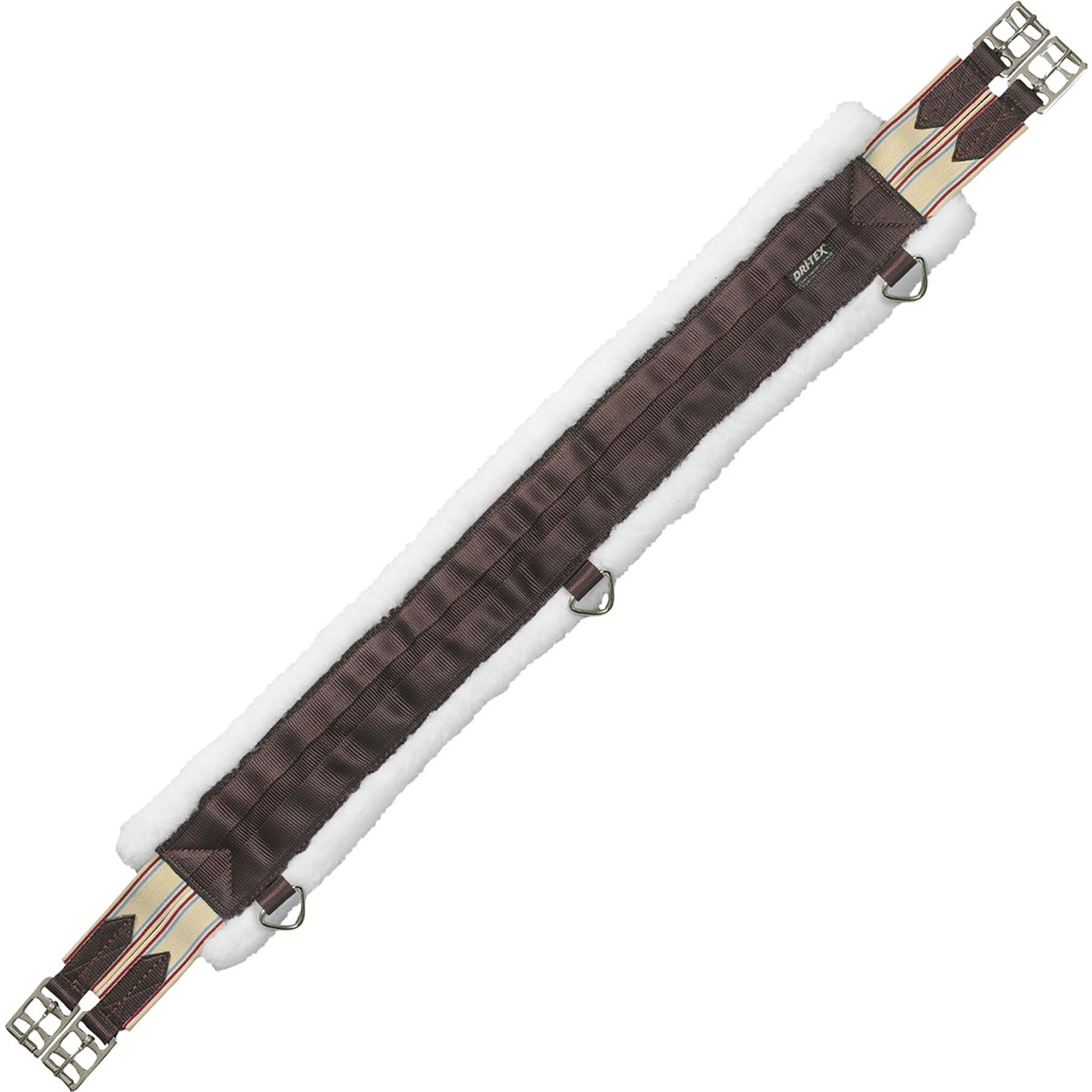 Ovation Dry-Tex Equilizer Horse Girth, Brown, 44-in
