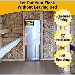 OverEZ Automatic Chicken Coop Door Farm House Accessory