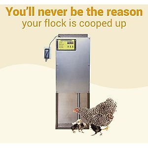 OverEZ Automatic Chicken Coop Door Farm House Accessory
