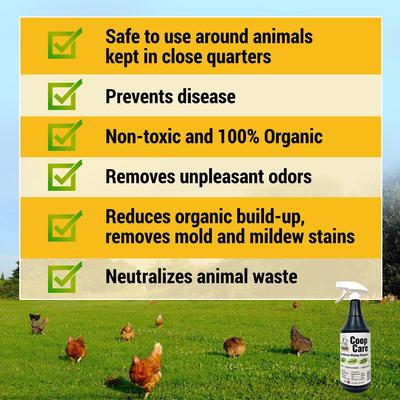 Show full view: OverEZ Microbe Lift Coop Cleaner Chicken Deodorizing Spray, 32-oz bottle slide 3 of 6