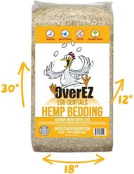 OverEZ EGG-Sentials Hemp Chicken Bedding, 33-lb bag slide 2 of 2