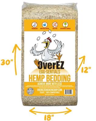 Show full view: OverEZ EGG-Sentials Hemp Chicken Bedding, 33-lb bag slide 2 of 3