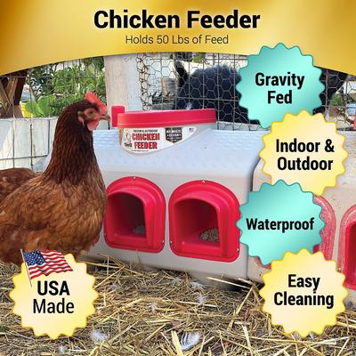 Show full view: OverEZ Poultry Feeder, 50-lbs slide 2 of 7
