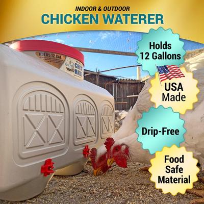 Show full view: OverEZ Poultry Waterer, 12-gal slide 3 of 8