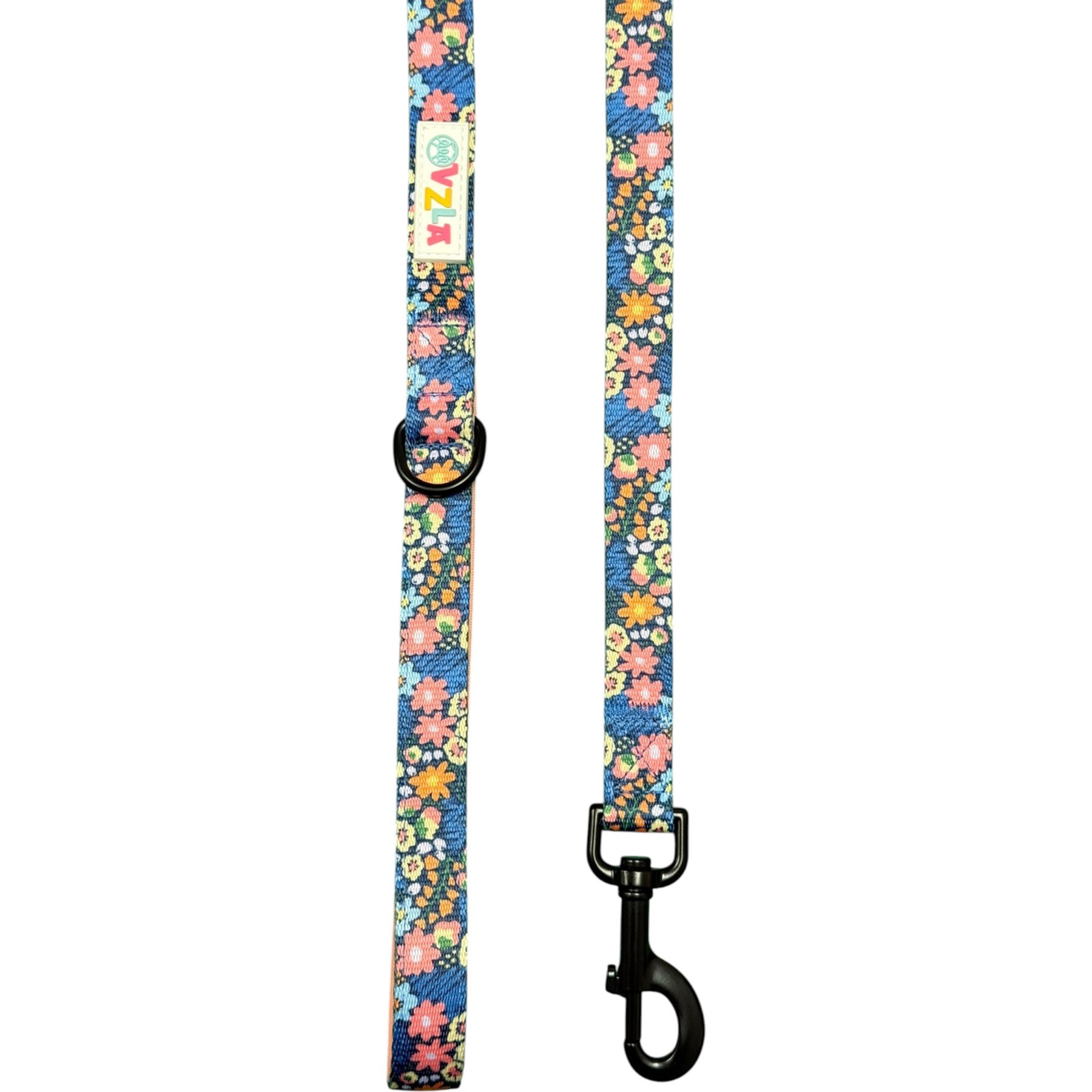 OVZLA Durable Comfortable Handle Daily Walks & Training Padded Standard Dog Leash, Multicolor, Large: 5-ft long, 1-in wide