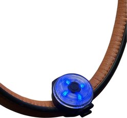 OVZLA LED Safety Light Clip-On Night Walks, Bright Visibility Dog Collar Accessory, Black slide 2 of 9