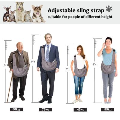 Show full view: Ownpets 10-15-lbs. Sling Dog & Cat Carrier, Grey slide 3 of 7