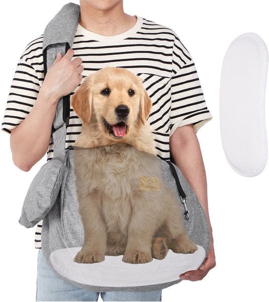 Show full view: Ownpets 10-25-lbs. Sling Dog & Cat Carrier, Grey slide 1 of 9