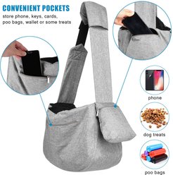 Ownpets 10-25-lbs. Sling Dog & Cat Carrier, Grey slide 2 of 8