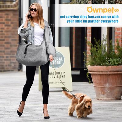 Show full view: Ownpets 10-25-lbs. Sling Dog & Cat Carrier, Grey slide 5 of 9