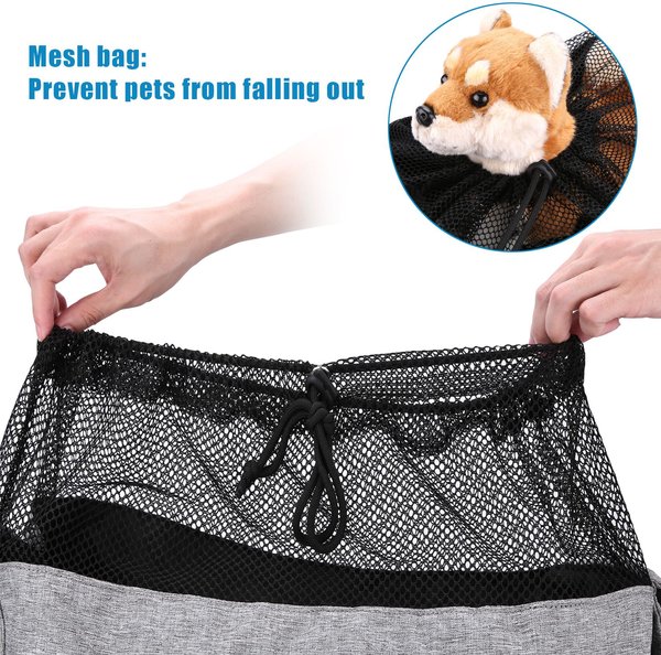 Show full view: Ownpets 10-25-lbs. Sling Dog & Cat Carrier, Grey slide 7 of 9