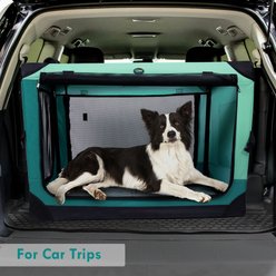 Ownpets 4-Door Collapsible Hard Sided Dog Crate, Jumbo slide 2 of 9