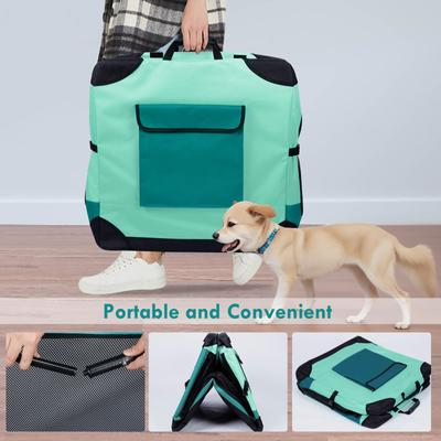 Show full view: Ownpets 4-Door Collapsible Hard Sided Dog Crate, Large slide 6 of 10