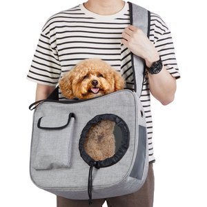 Ownpets Airline Approved Sling Dog & Cat Carrier, Grey, Medium
