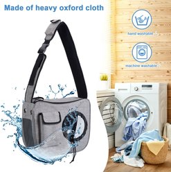 Ownpets Airline Approved Sling Dog & Cat Carrier, Grey, Medium slide 2 of 8