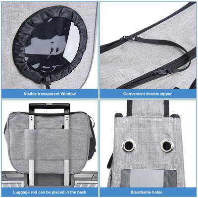 Show full view: Ownpets Airline Approved Sling Dog & Cat Carrier, Grey, Medium slide 8 of 9