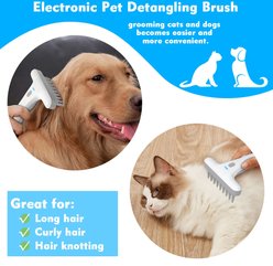 Ownpets Electric Detangling Brush for Dogs & Cats slide 2 of 8