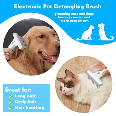 Show full view: Ownpets Electric Detangling Brush for Dogs & Cats slide 2 of 8
