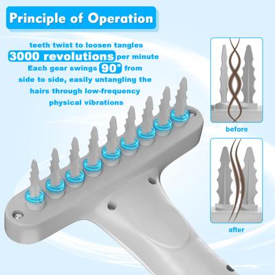 Show full view: Ownpets Electric Detangling Brush for Dogs & Cats slide 3 of 8