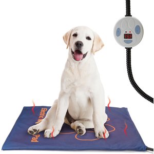 Ownpets Electric Temperature Adjustable Dog & Cat Heating Pad, Blue, Large
