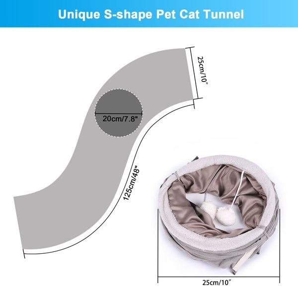 Show full view: Ownpets S Shape Tunnel Cat Toy slide 7 of 8
