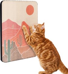 Ownpets Stylish Wall Scratcher Cat Toy, Red, 1 count