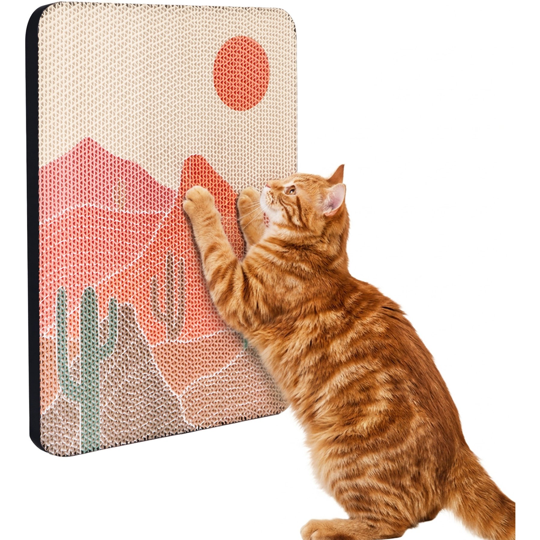 Ownpets Stylish Wall Scratcher Cat Toy, Red, 1 count