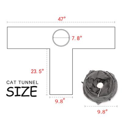Show full view: Ownpets T Shape Tunnel Cat Toy slide 7 of 8