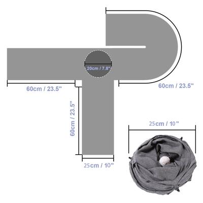 Show full view: Ownpets U Shape Tunnel Cat Toy slide 7 of 9