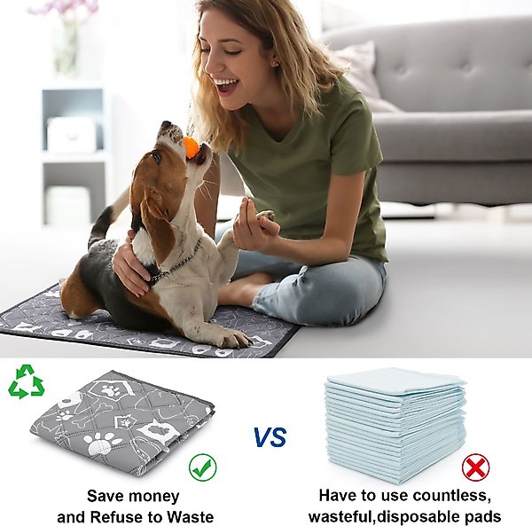 Show full view: Ownpets Washable Reusable & Non-Slip Playpen Dog Training Potty & Pee Pads, 4-pack slide 4 of 9