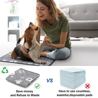 Show full view: Ownpets Washable Reusable & Non-Slip Playpen Dog Training Potty & Pee Pads, 4-pack slide 5 of 10