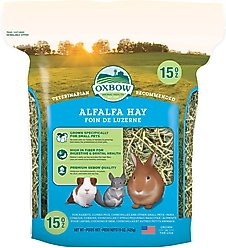 Oxbow Alfalfa Hay Small Animal Food, 15-oz bag