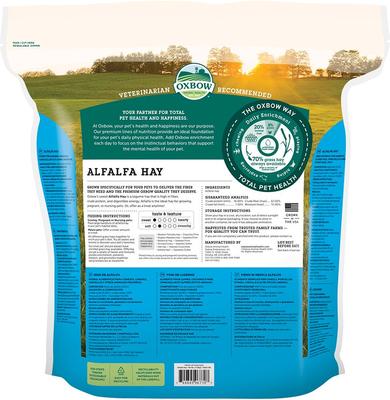 Show full view: Oxbow Alfalfa Small-PET Food, 40-oz bag slide 2 of 9