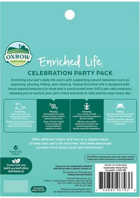 Show full view: Oxbow Animal Health Enriched Life Celebration Party Pack Small Animal Toy slide 2 of 7