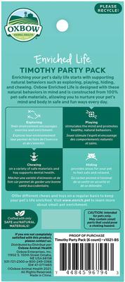 Show full view: Oxbow Animal Health Enriched Life Timothy Party Pack Small Animal Toy slide 2 of 7