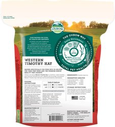 Oxbow Animal Health Western Timothy Hay All Natural Hay for Rabbits, Guinea Pigs, Chinchillas, Hamsters & Gerbils, 15-oz. slide 2 of 9