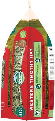 Show full view: Oxbow Animal Health Western Timothy Hay All Natural Hay for Rabbits, Guinea Pigs, Chinchillas, Hamsters & Gerbils, 40-oz. slide 4 of 12