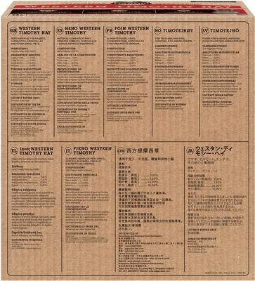 Show full view: Oxbow Animal Health Western Timothy Hay All Natural Hay for Rabbits, Guinea Pigs, Chinchillas, Hamsters & Gerbils, 9-lb bag, bundle of 2 slide 2 of 12