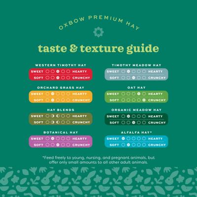 Show full view: Oxbow Animal Health Western Timothy Hay All Natural Hay for Rabbits, Guinea Pigs, Chinchillas, Hamsters & Gerbils, 9-lb bag, bundle of 2 slide 9 of 12