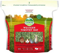 Oxbow Animal Health Western Timothy Hay All Natural Hay for Rabbits, Guinea Pigs, Chinchillas, Hamsters & Gerbils + Oat Hay Small Animal Food slide 2 of 9