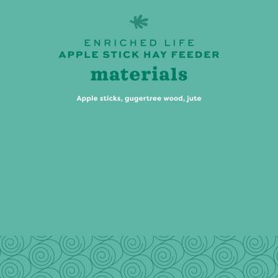 Show full view: Oxbow Apple Stick Hay Small Animal Feeder slide 8 of 10