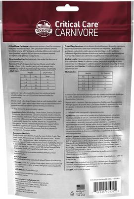 Show full view: Oxbow Critical Care Carnivore Small-Pet Supplement, 340-gm bag slide 2 of 7