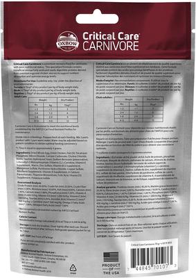 Show full view: Oxbow Critical Care Carnivore Small-Pet Supplement, 70-gm bag slide 2 of 7
